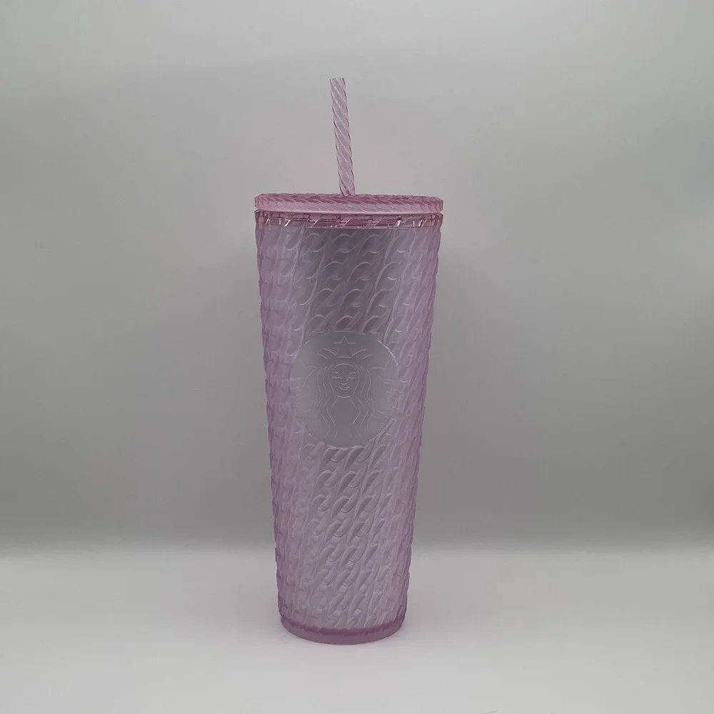 Starbucks Tumbler 24 oz 2024 Light Pink Matte Chainlink Venti Cold Tumbler‎ NEW
